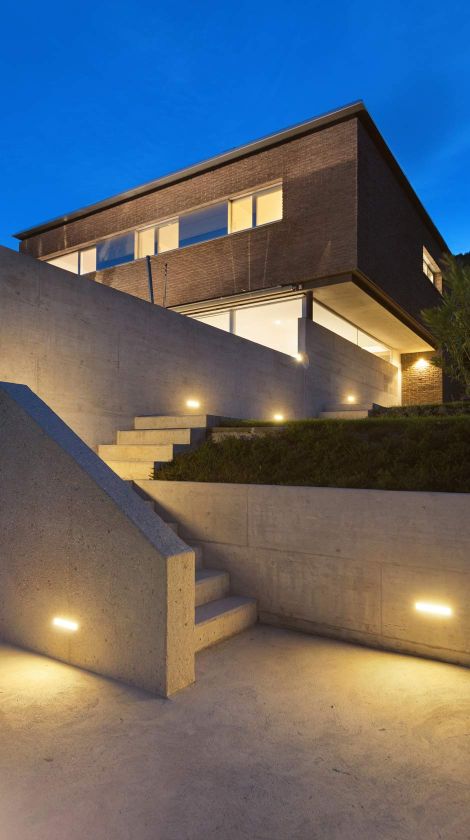 home automation Asheville NC, Kasted Design, Smart Home Automation, high end homes, walkway