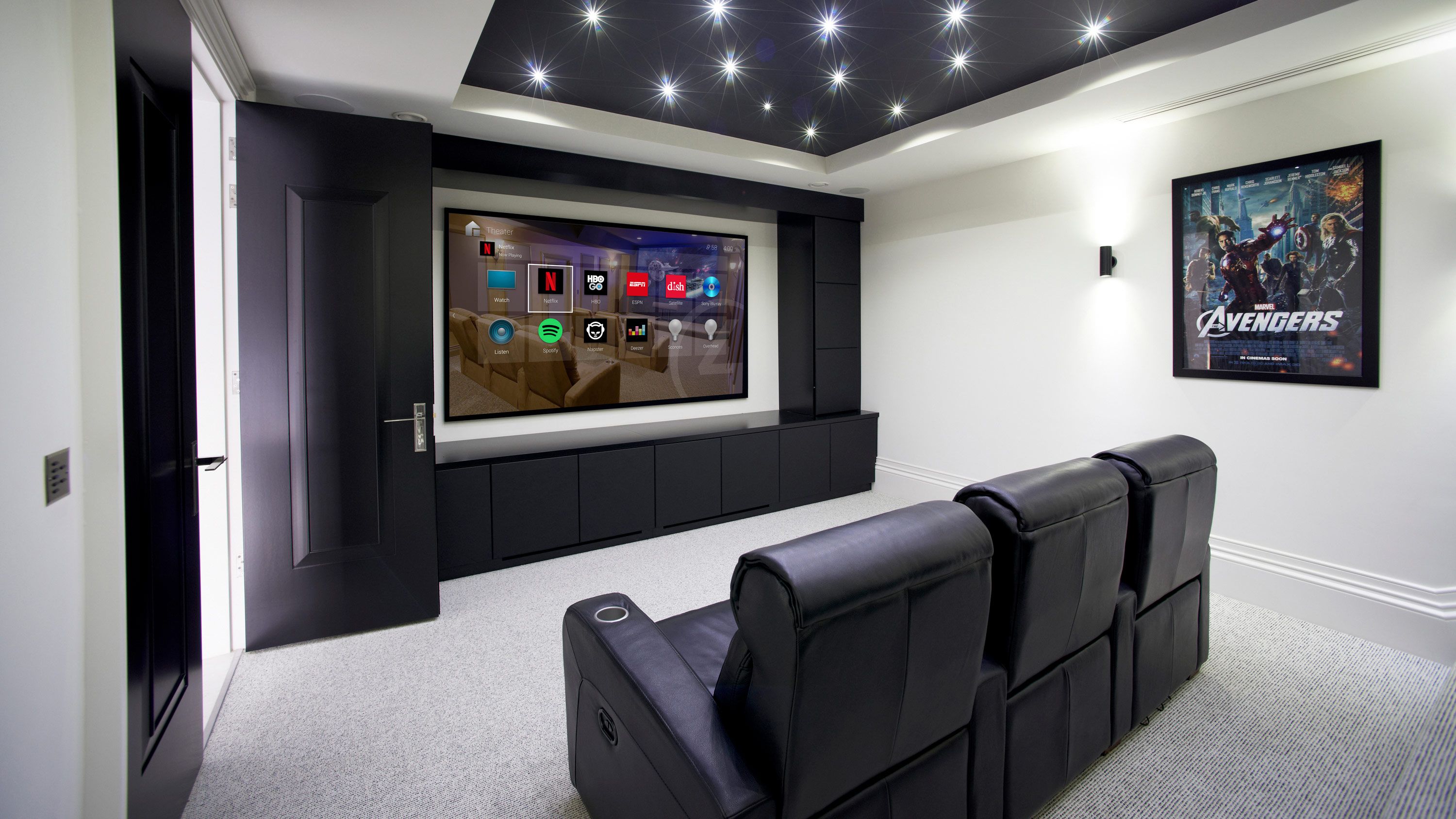 smart home system Asheville NC, indoor automation, smart home automation, kasted design, north carolina, Home Theater